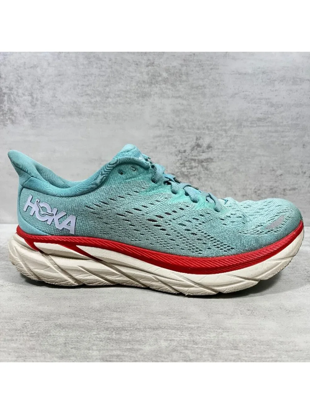 Hoka One One Clifton 8 Running Shoes - Women's Size 9 - Green T